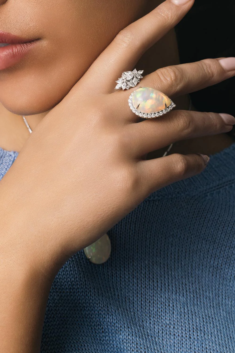 Opal Diamond Open Reign Supreme Ring - Image 2
