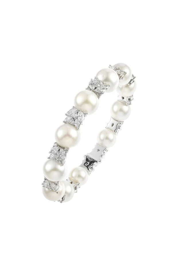 Pearlescent Bangle Bracelet