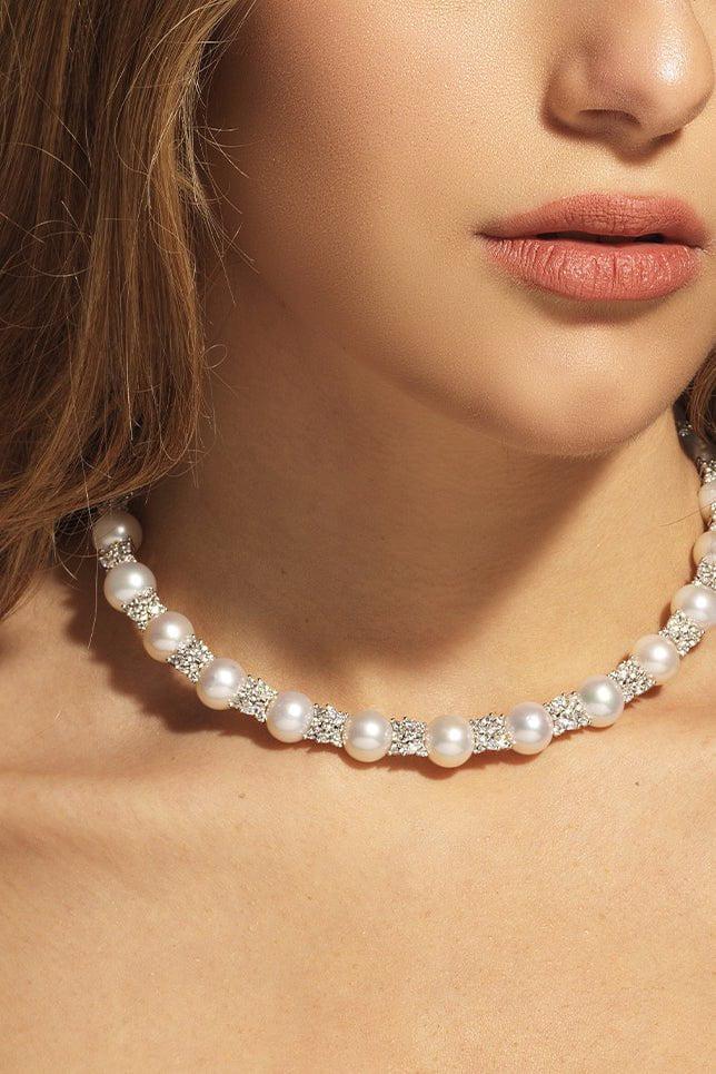Pearlescent Choker Necklace - Image 2