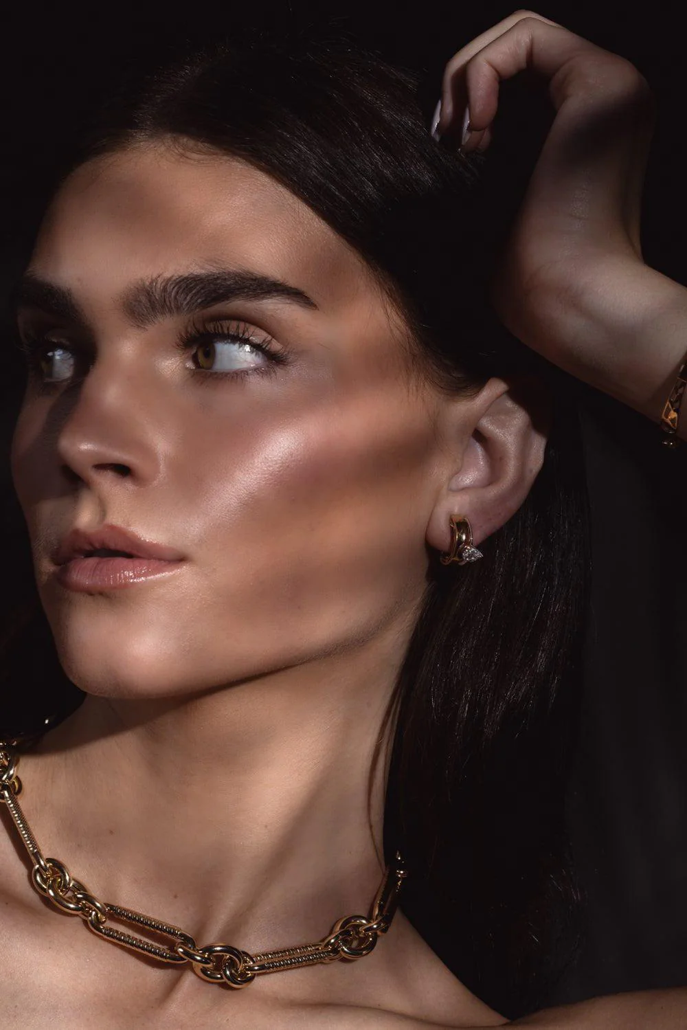 Raindrop Diamond Ear Cuff - Image 3