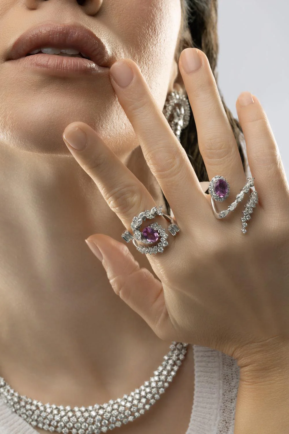 Reign Supreme Pink Sapphire Stackable Ring - Image 2