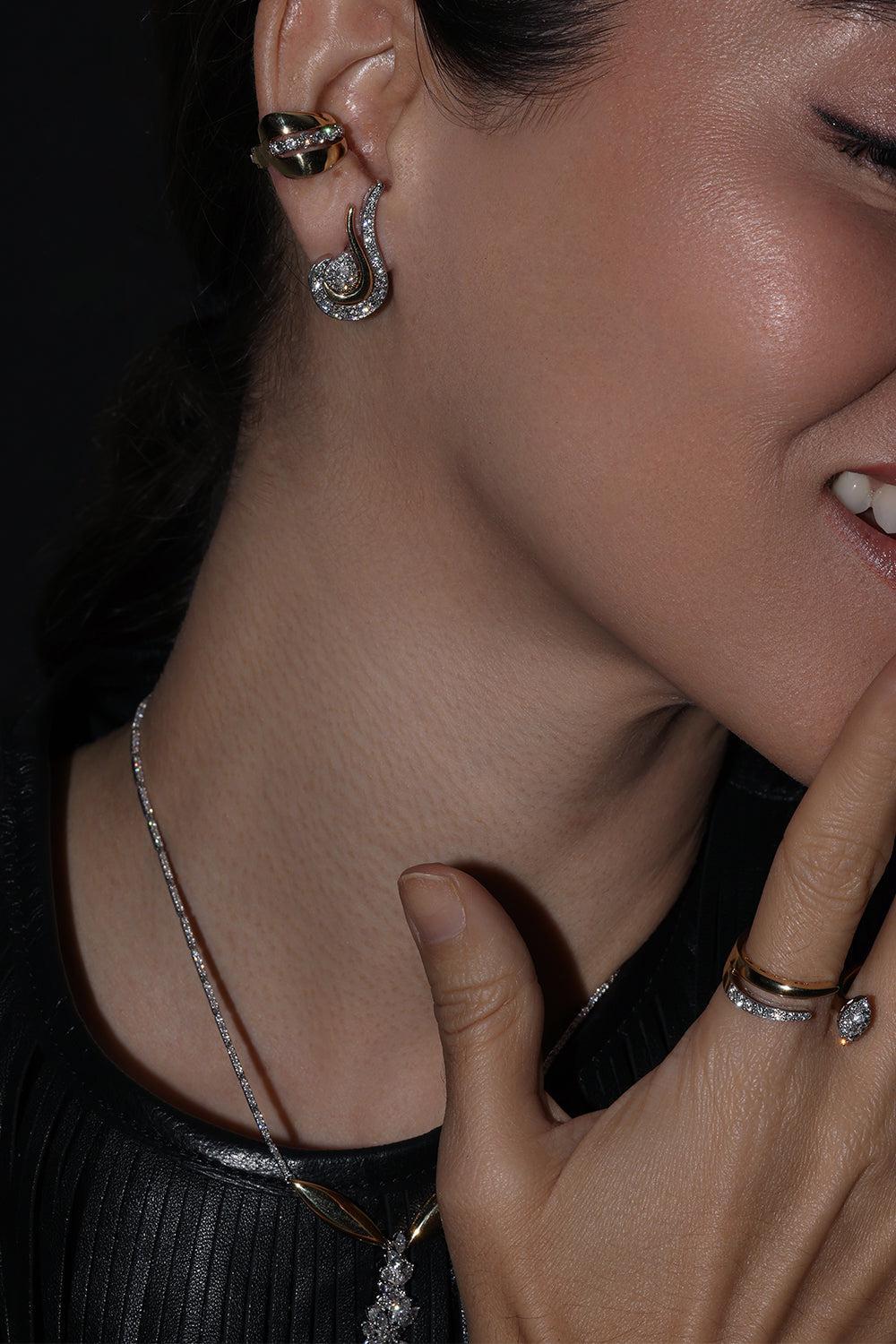 Whisper Diamond Ear Cuff - Image 2