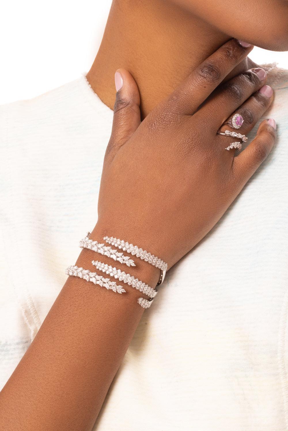Y-Couture Diamond Bangle Bracelet - Image 4