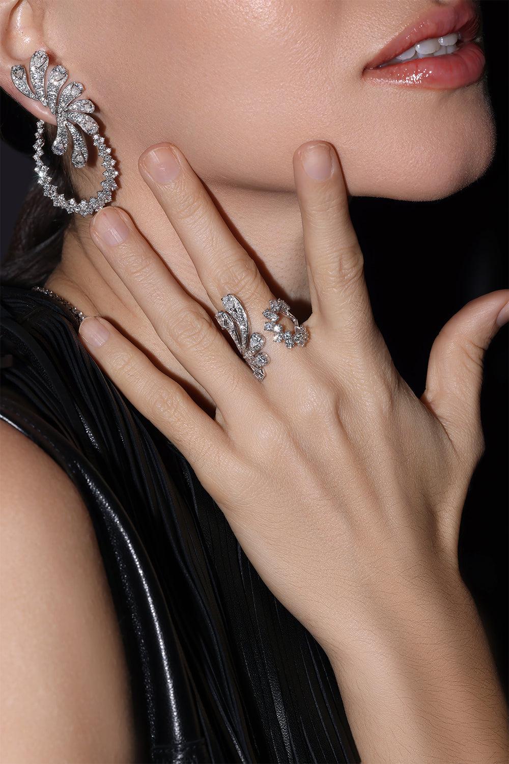 Y-Couture Diamond Earrings - Image 2