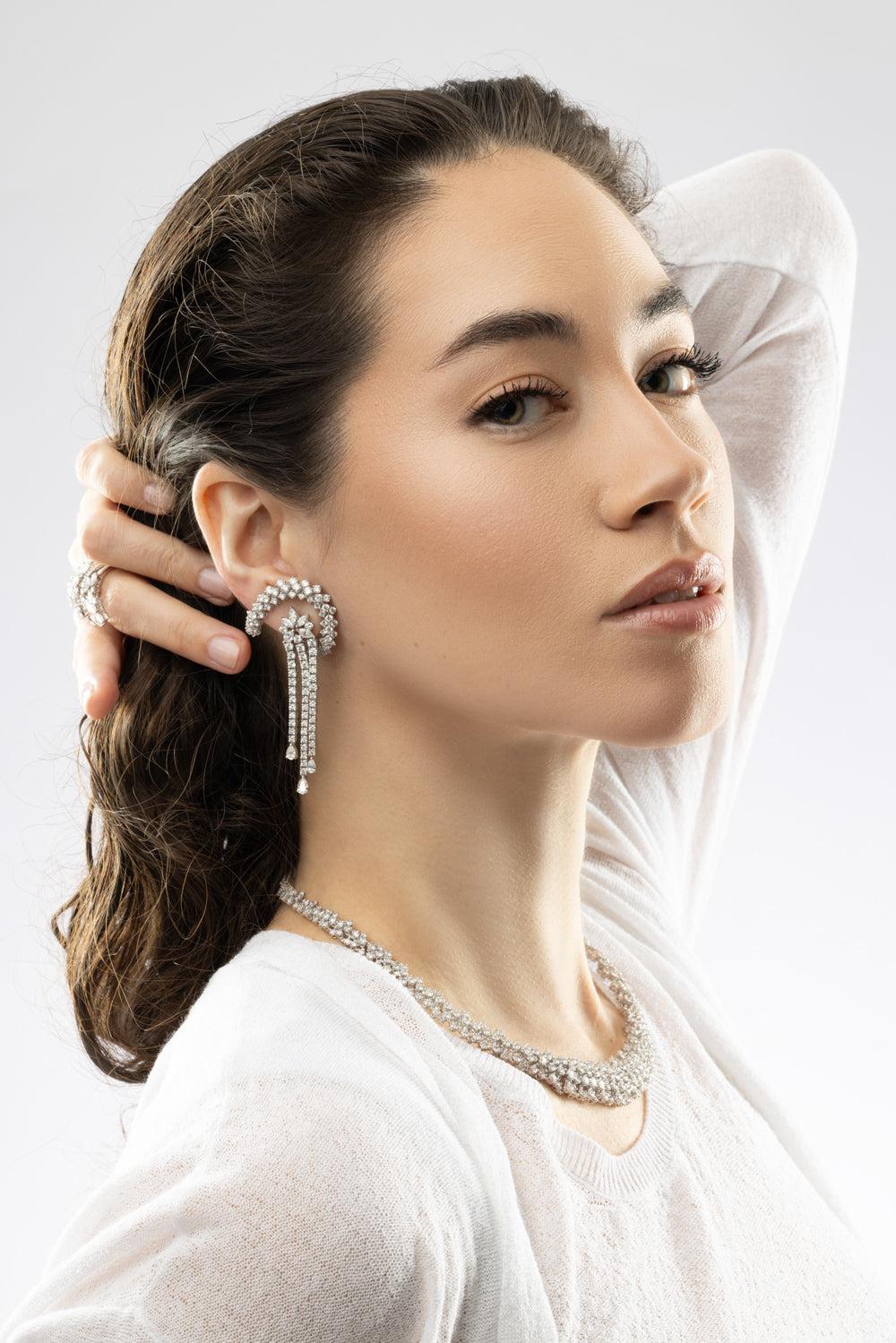 Y-Couture Drop Earrings - Image 2