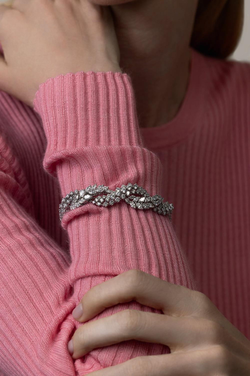 Y-Couture Statement Diamond Bracelet - Image 2