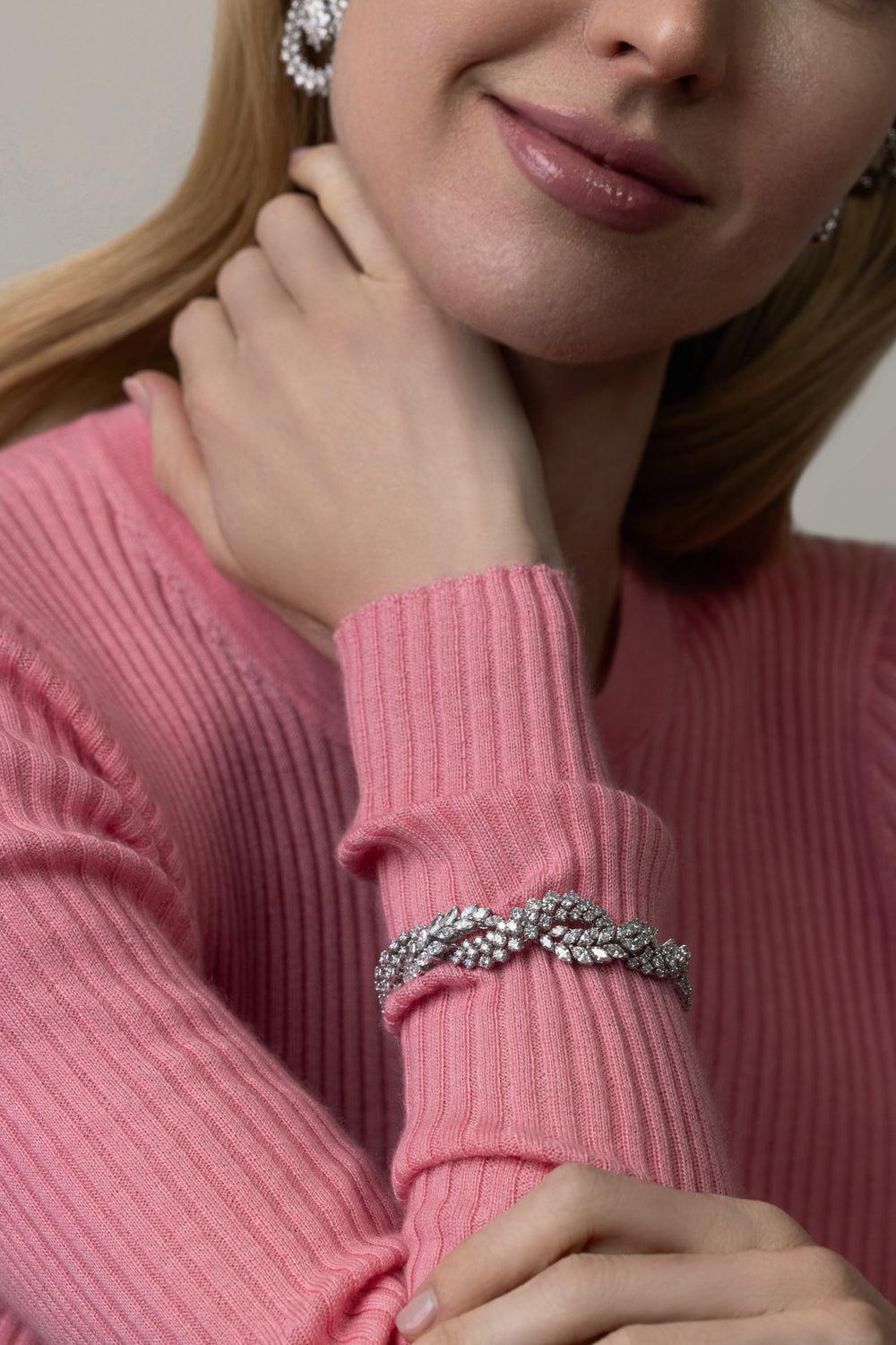 Y-Couture Statement Diamond Bracelet - Image 3
