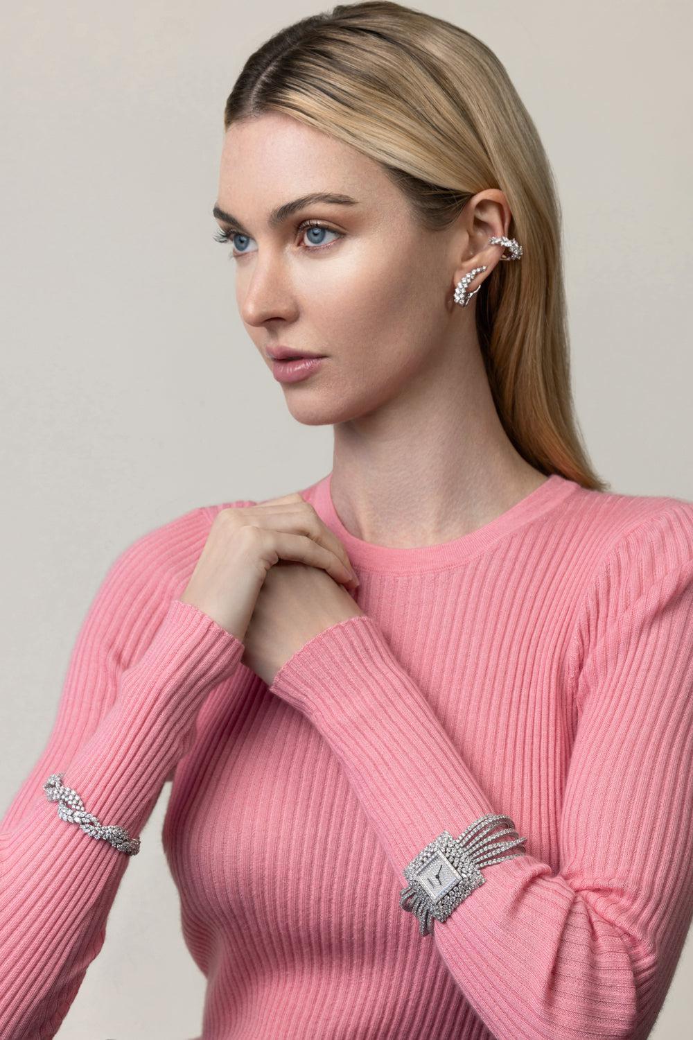 Y-Not Diamond Climber Ear Cuff - Image 2
