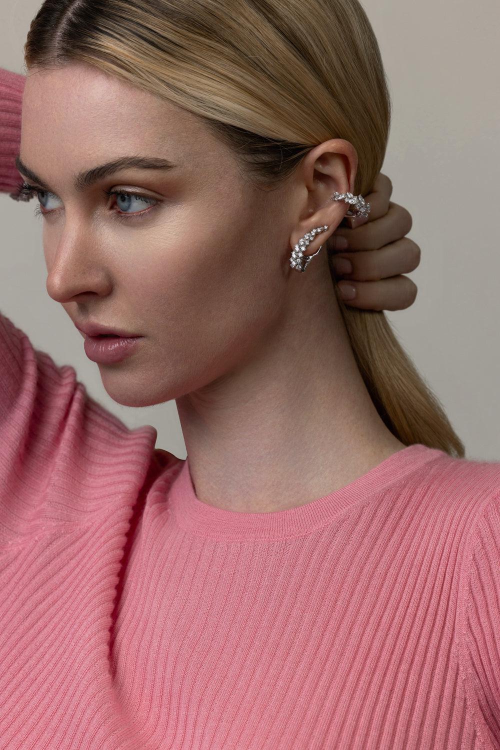 Y-Not Diamond Climber Ear Cuff - Image 3