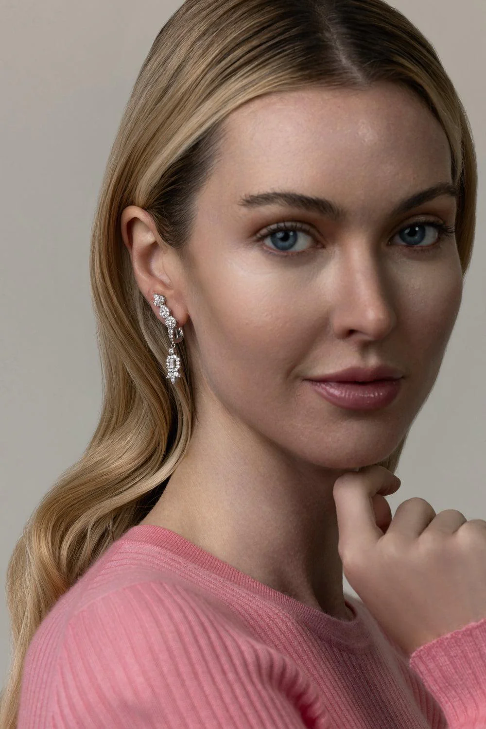 Y-Not Diamond Climber Earrings - Image 3