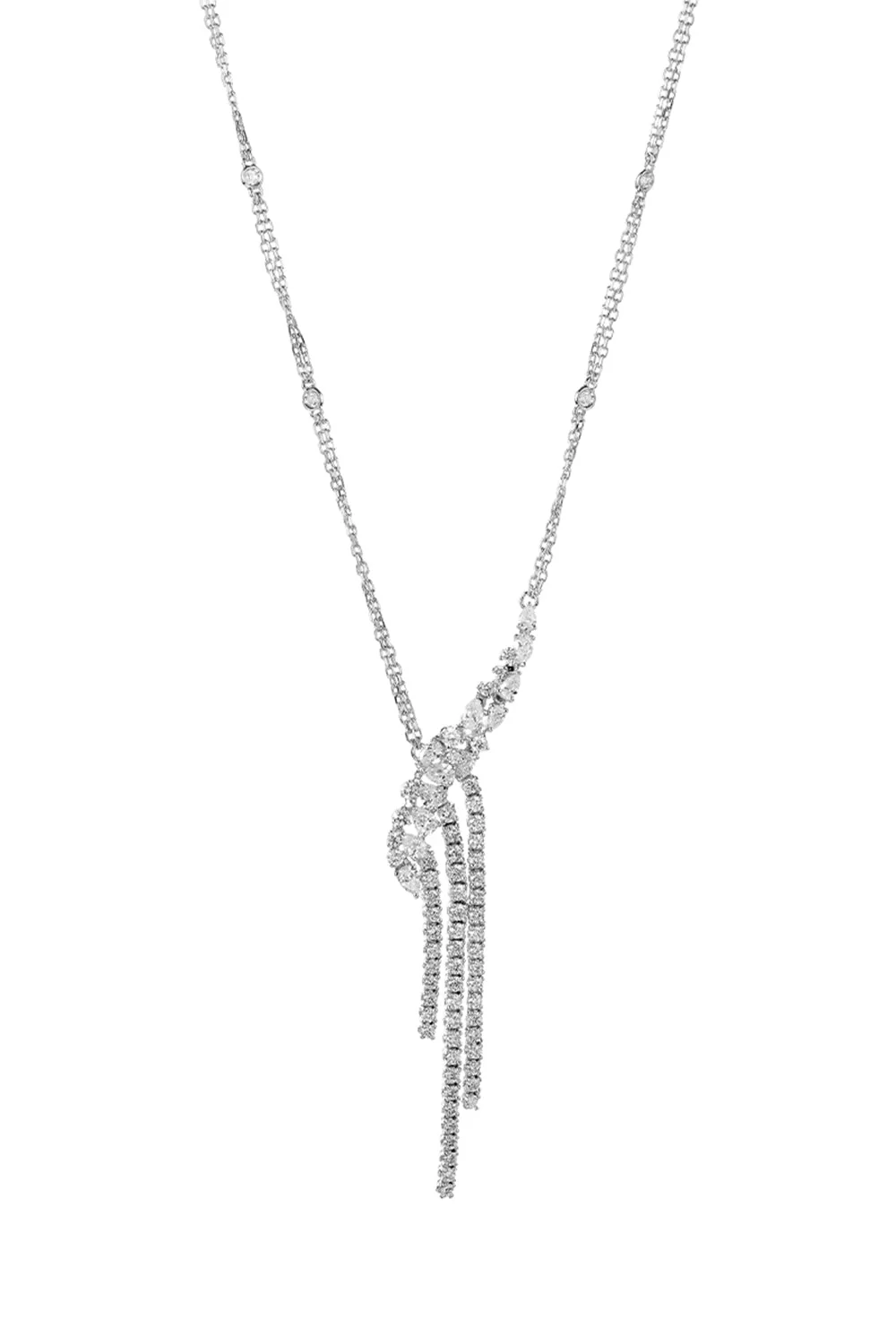 Y-Not Diamond Drop Pendant Necklace