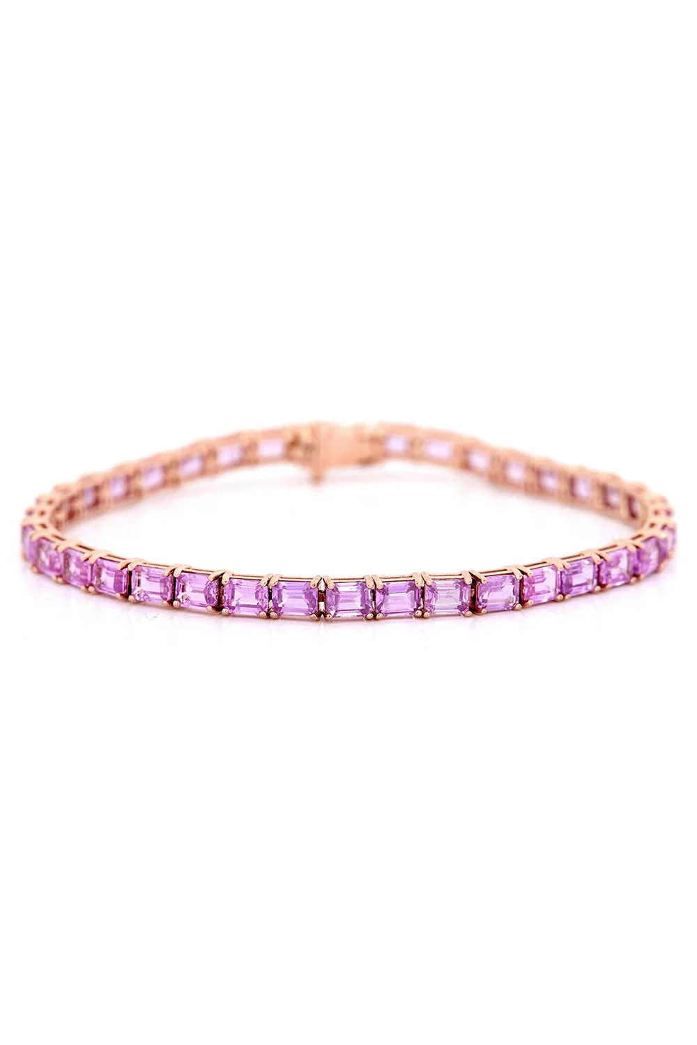 Pink Sapphire Supreme Tennis Bracelet