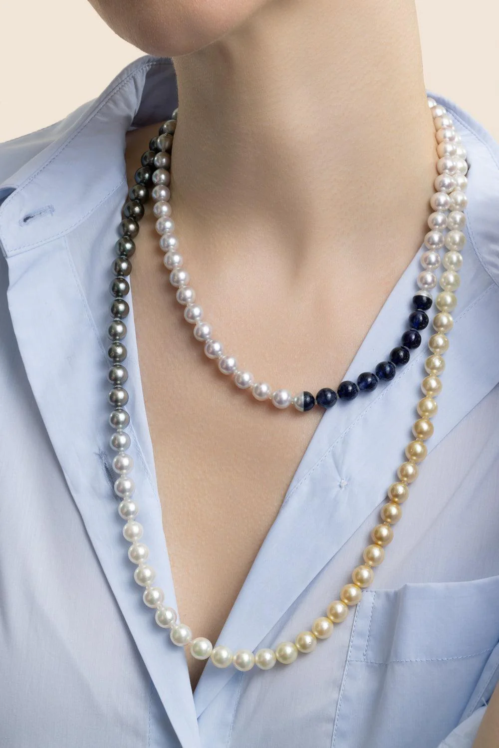 Assorted Pearl Sectional Necklace - Image 2