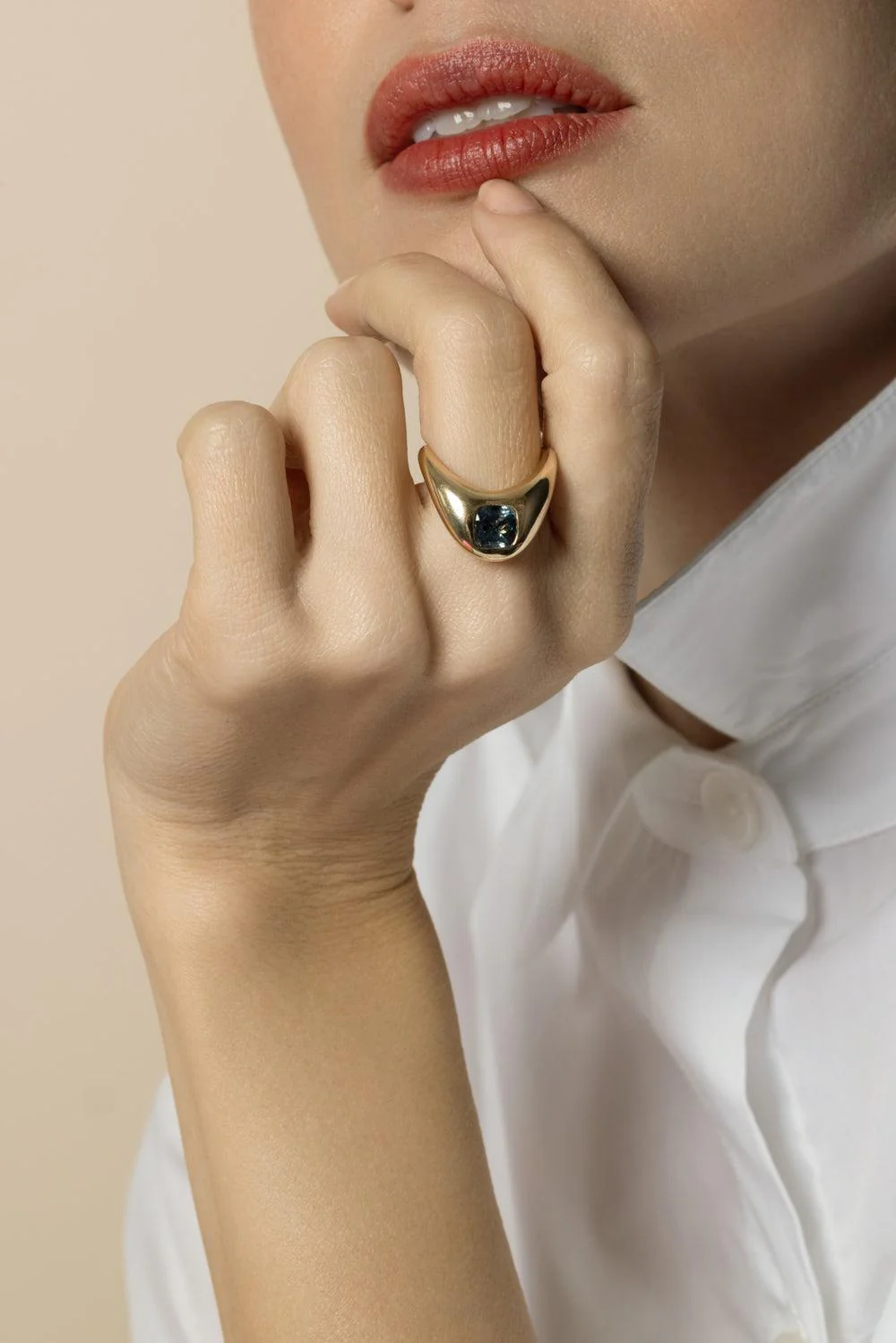Blue Grey Spinal Ring - Image 2