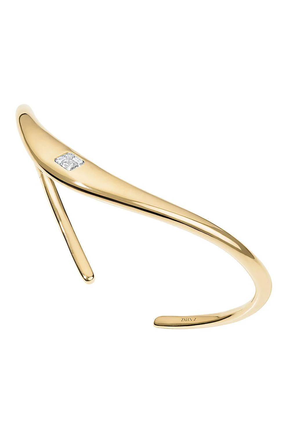 Diamond Zaha Snap Cuff Bracelet