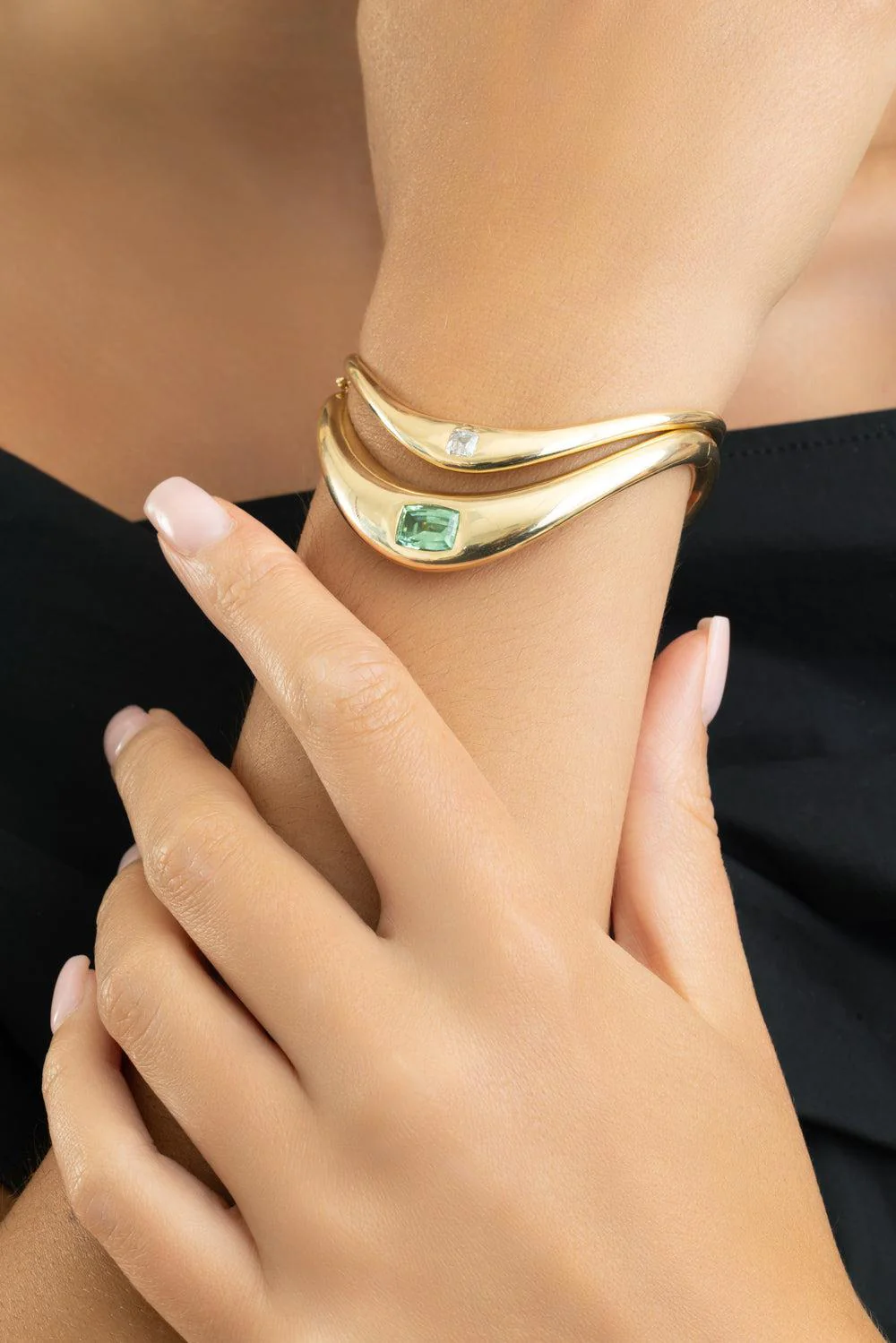 Paraiba Big Zaha Bangle Bracelet - Image 2