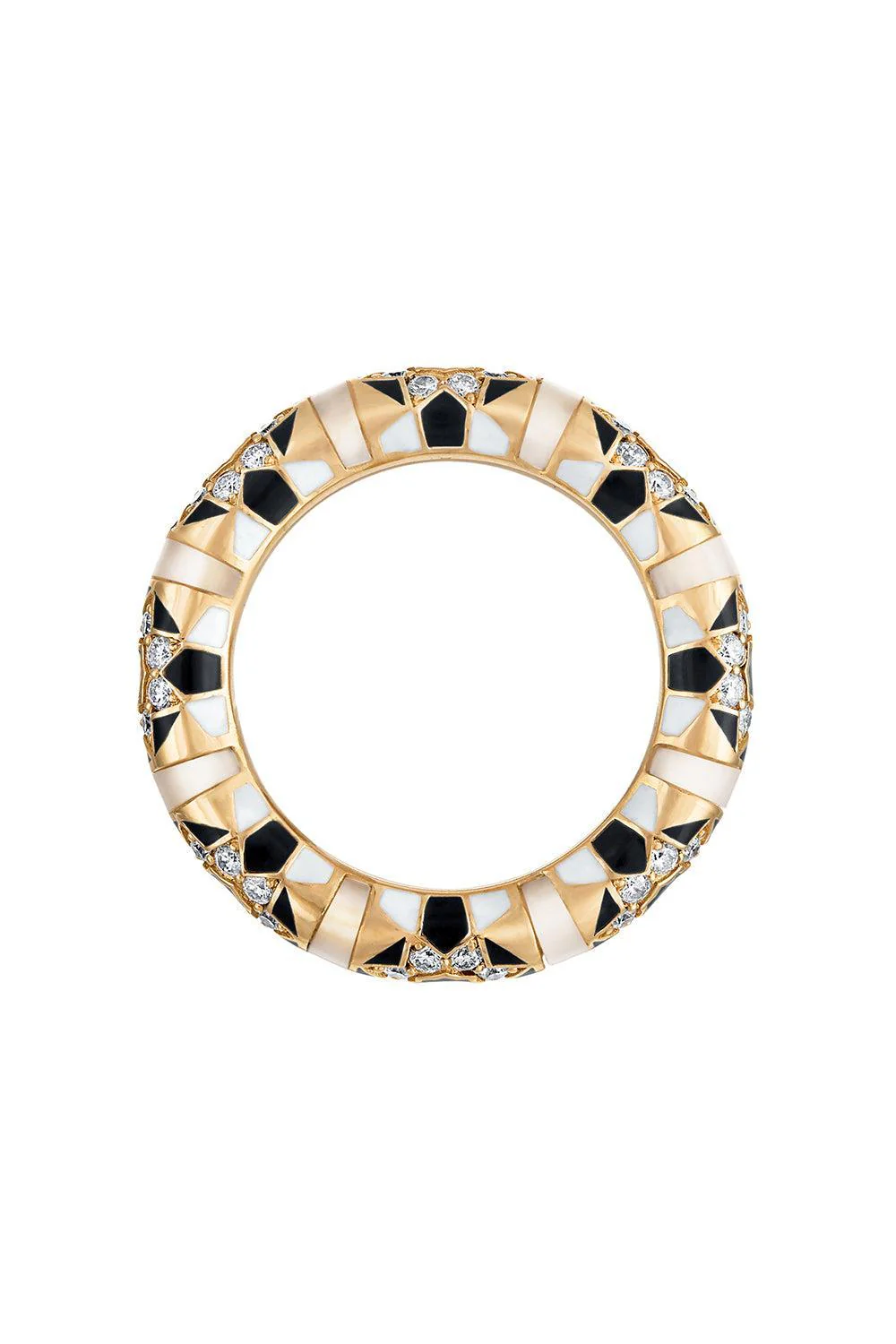 Pearl Diamond Sadaf Ring - Image 5