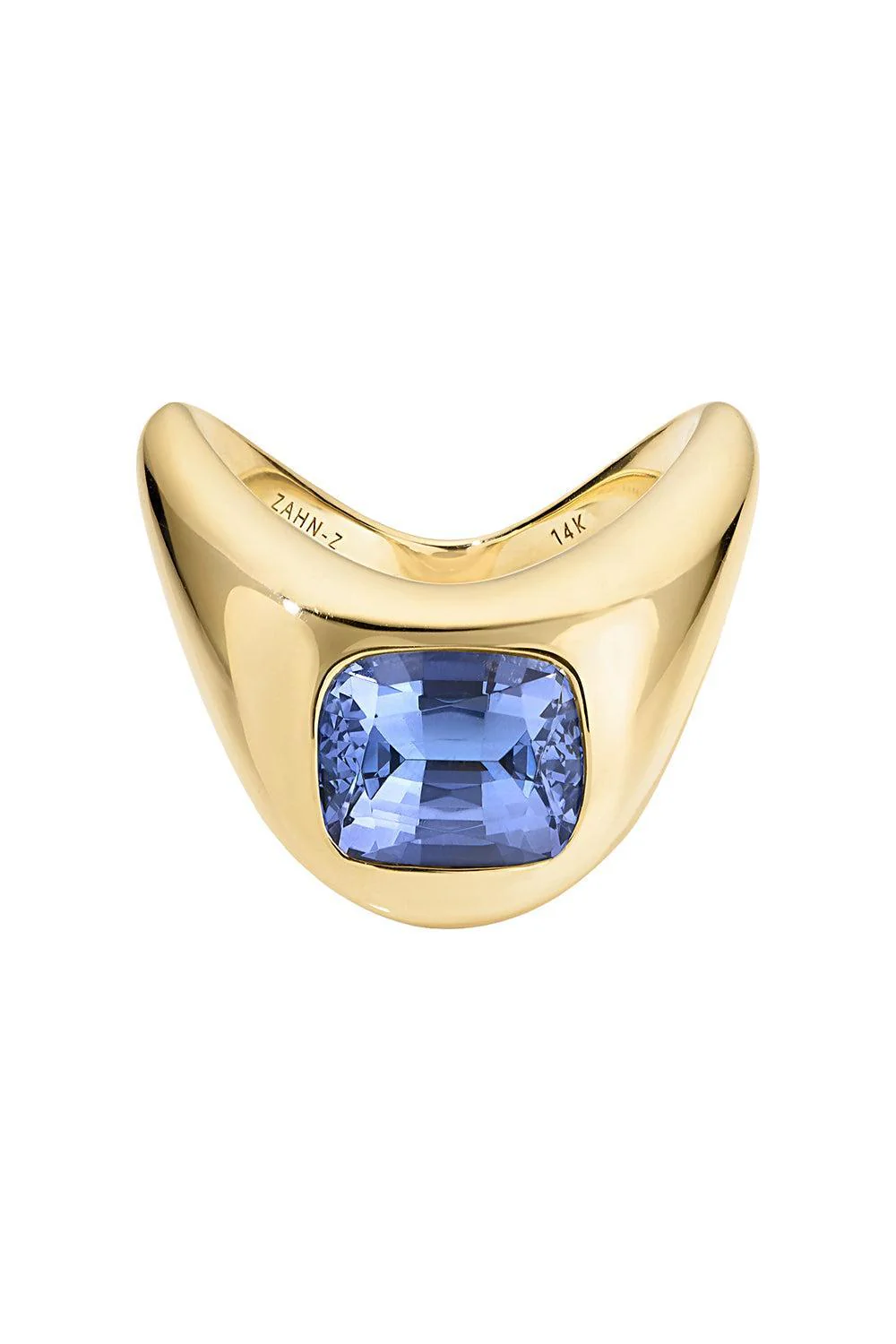Tanzanite Elongated Cushion Ring