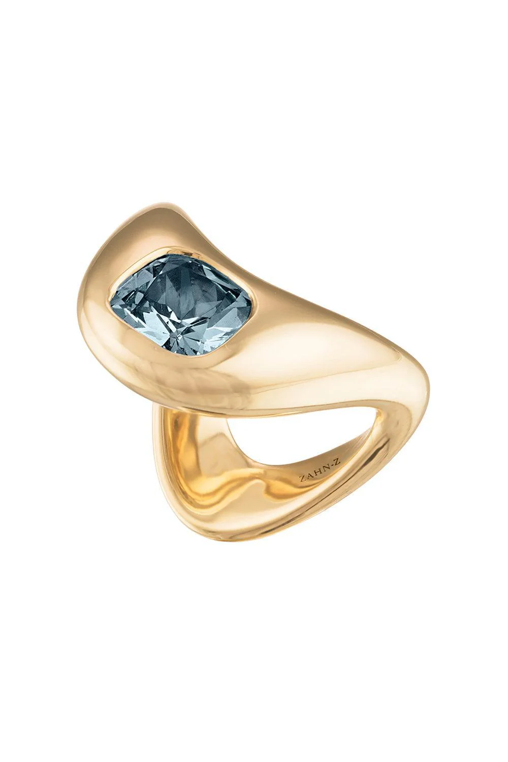 Tanzanite Elongated Cushion Ring - Image 2
