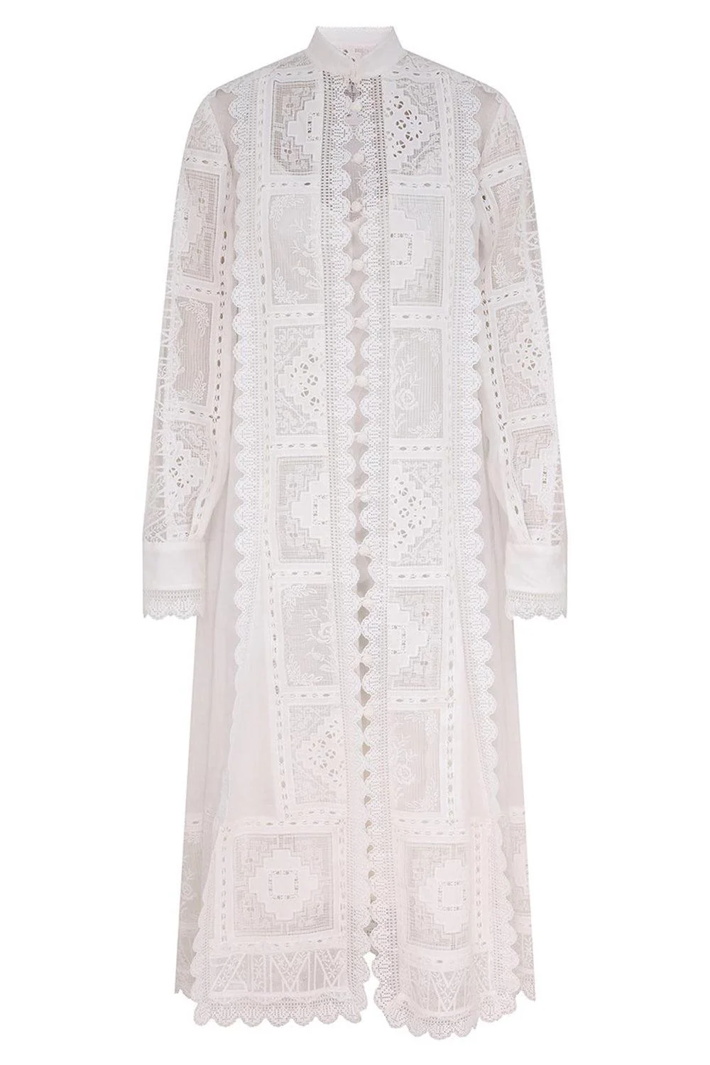 Aster Embroidered Midi Dress