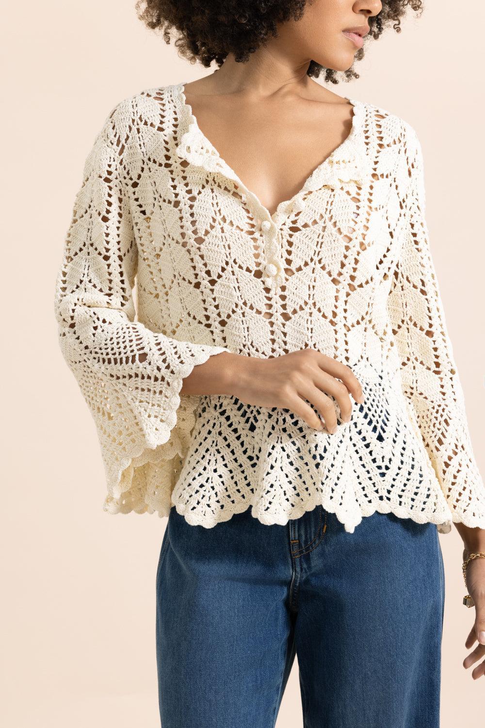 Awaken Lace Crochet Top - Image 2