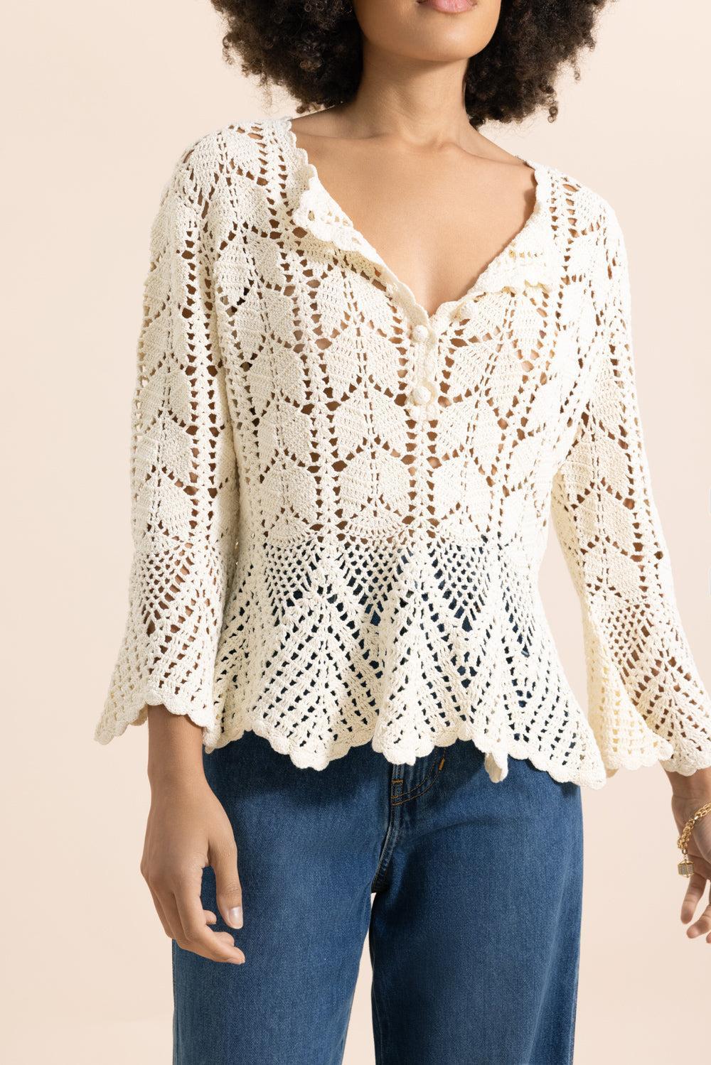 Awaken Lace Crochet Top - Image 3