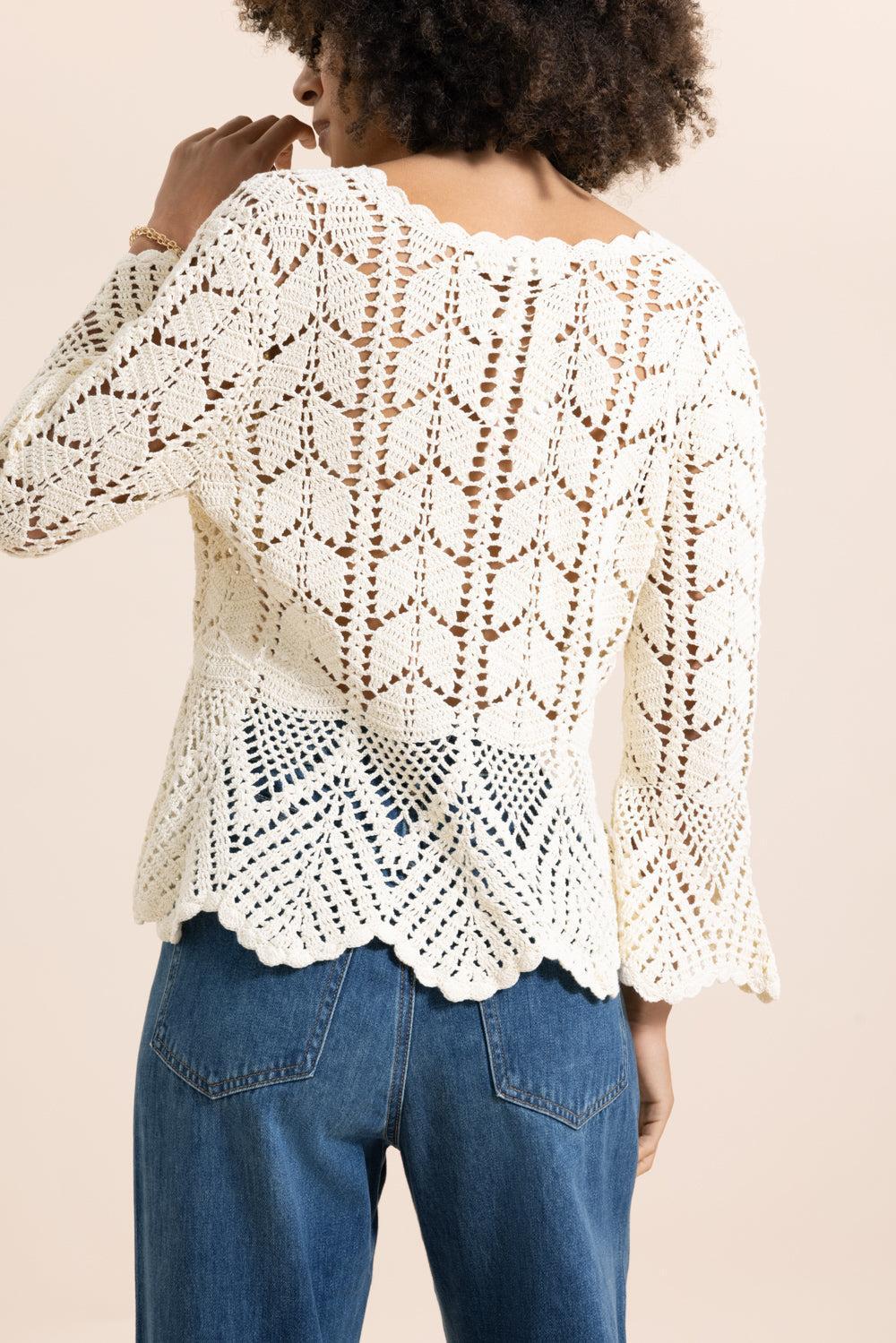 Awaken Lace Crochet Top - Image 4