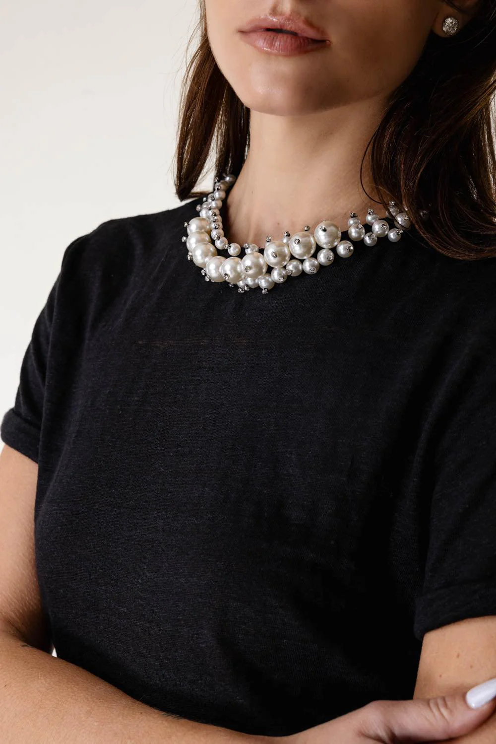 Crush Embellished Tee - Black - Image 3