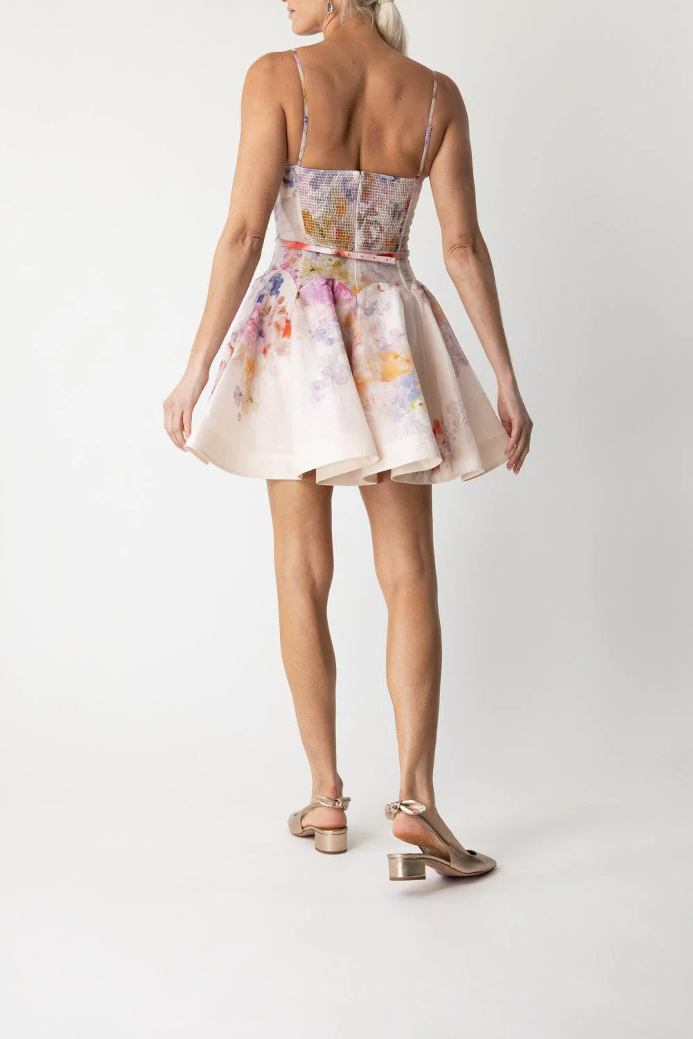 Crush Twist Front Mini Dress - Image 4