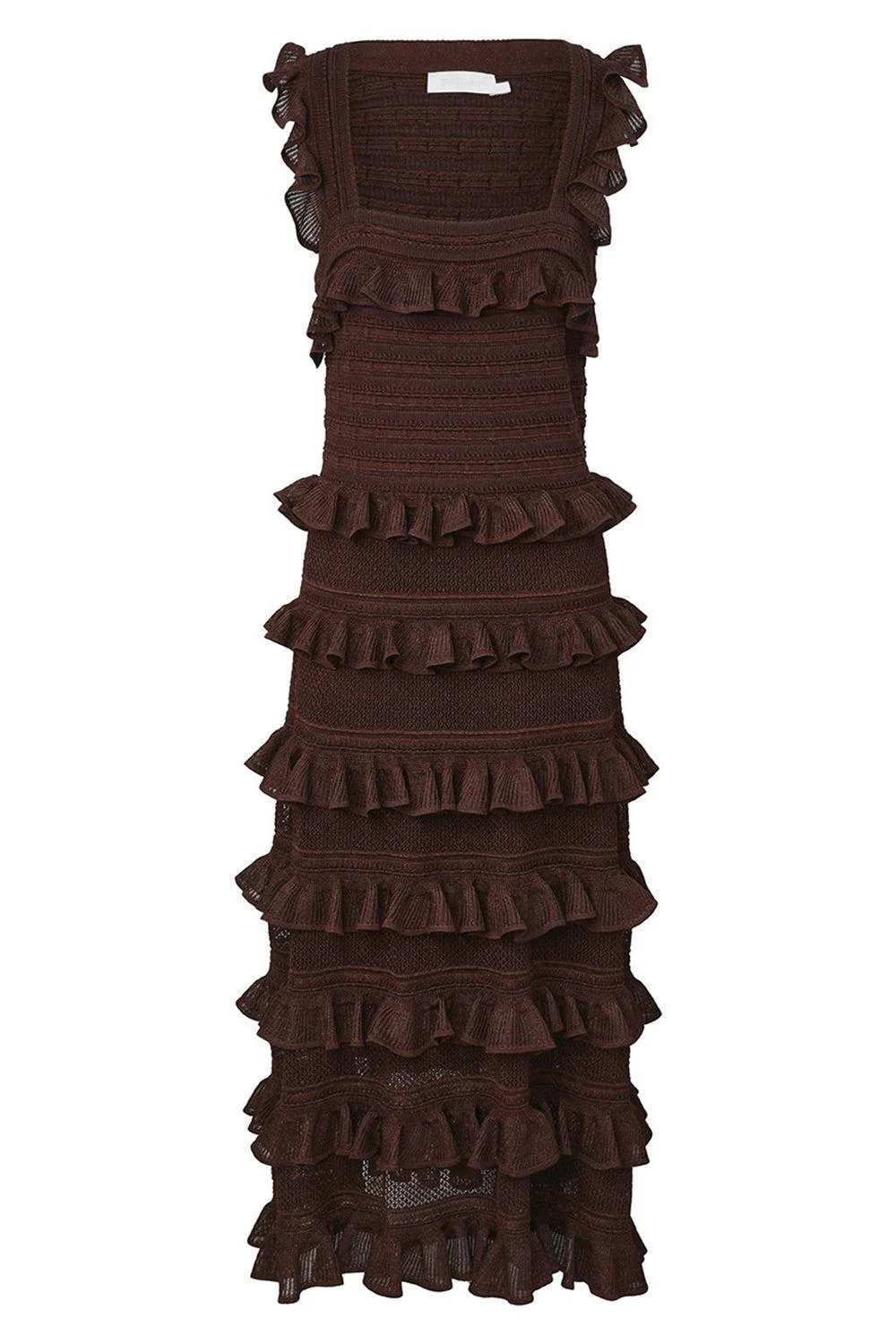 Hypnotic Lace Frill Midi Dress