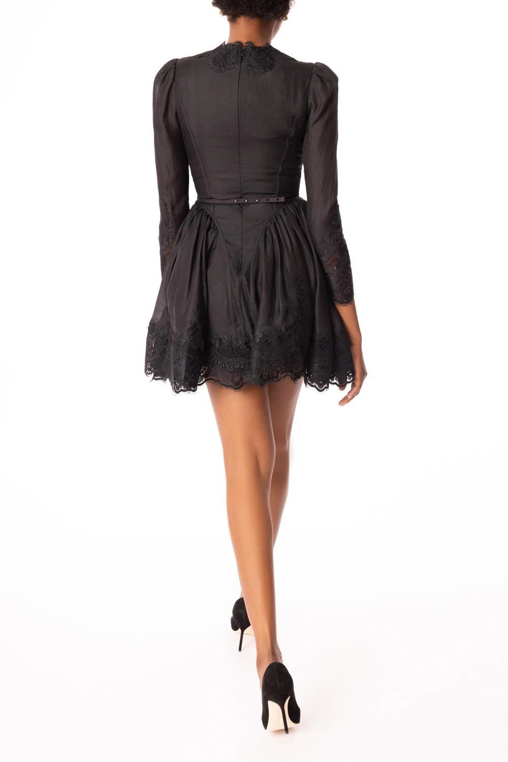 Hypnotic Lace Trim Mini Dress - Image 4