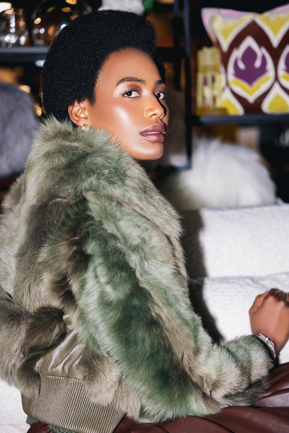 Hypnotic Shearling Bomber Jacket - Image 3