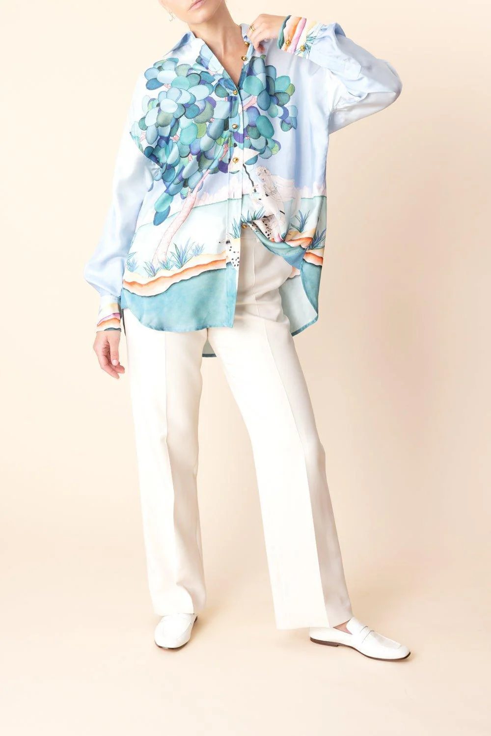 Illustration Oversized Shirt - Image 2