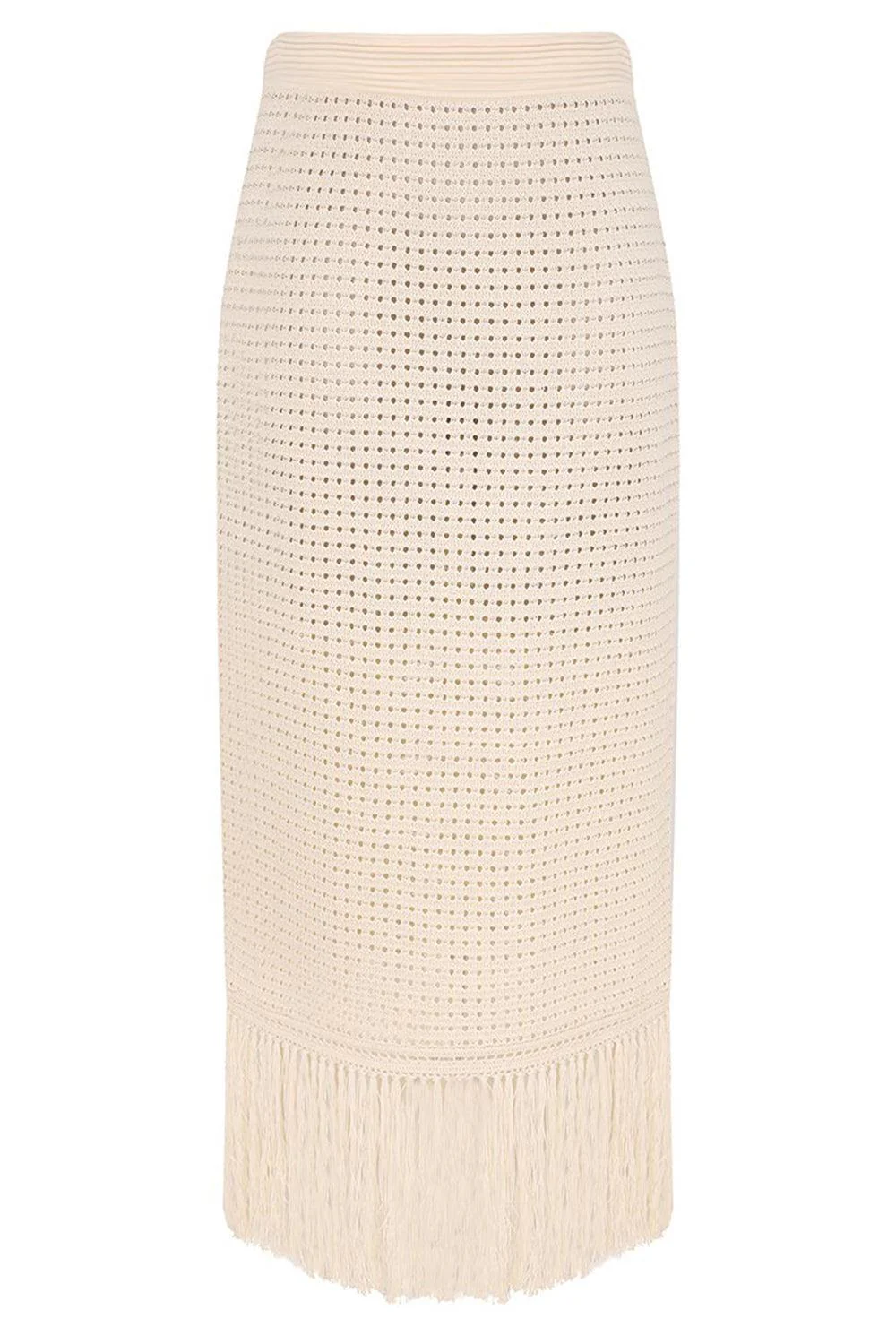 Indra Fringe Midi Skirt