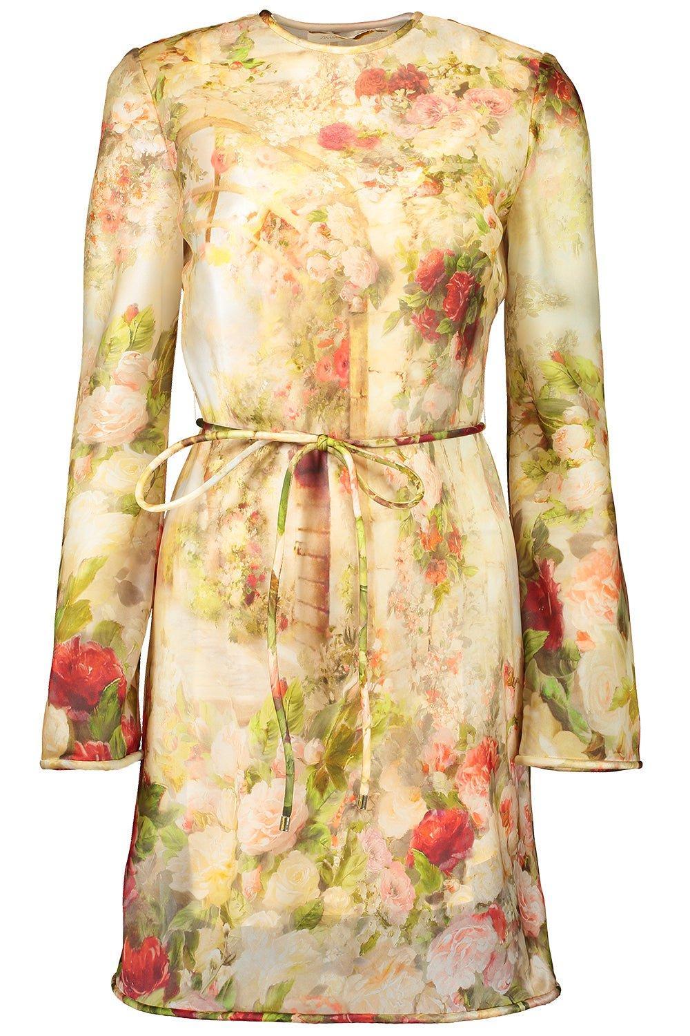 Luminosity Bias Mini Dress - Rosy Garden