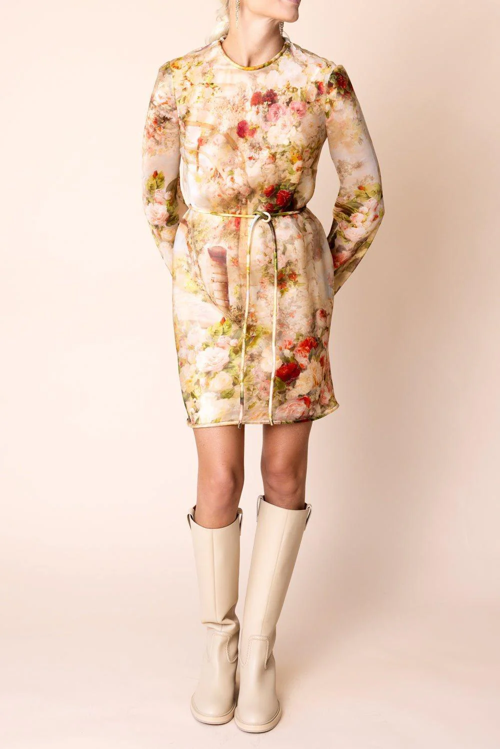 Luminosity Bias Mini Dress - Rosy Garden - Image 3