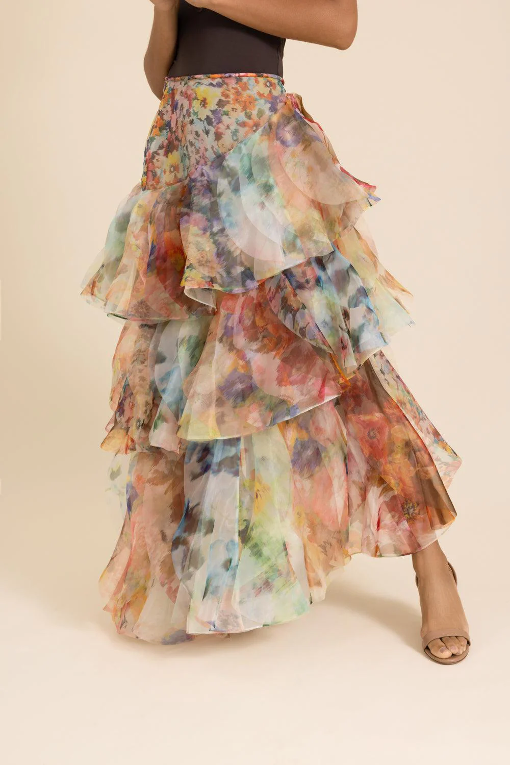 Luna Fan Maxi Skirt - Image 2