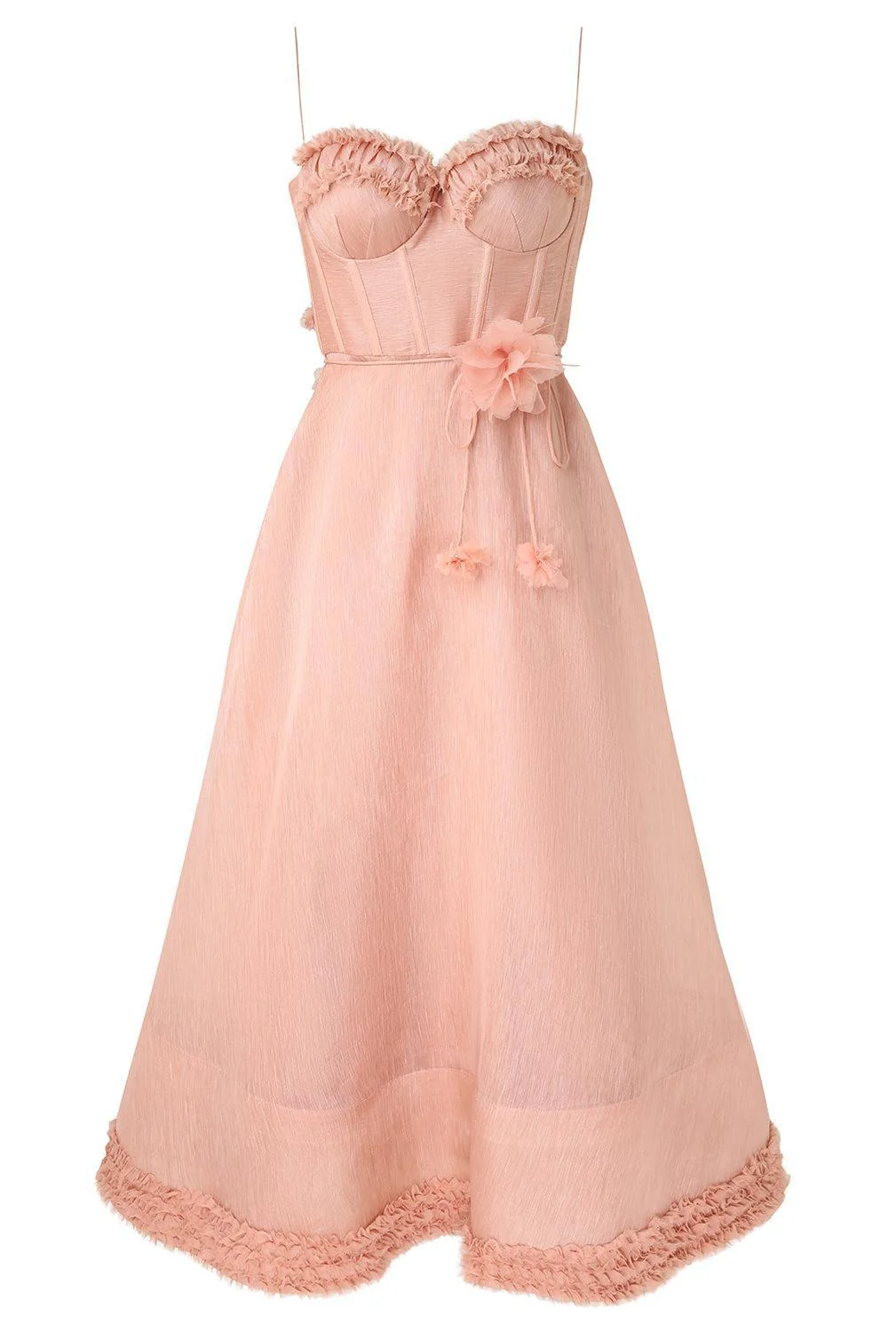 Luna Ruffle Midi Dress