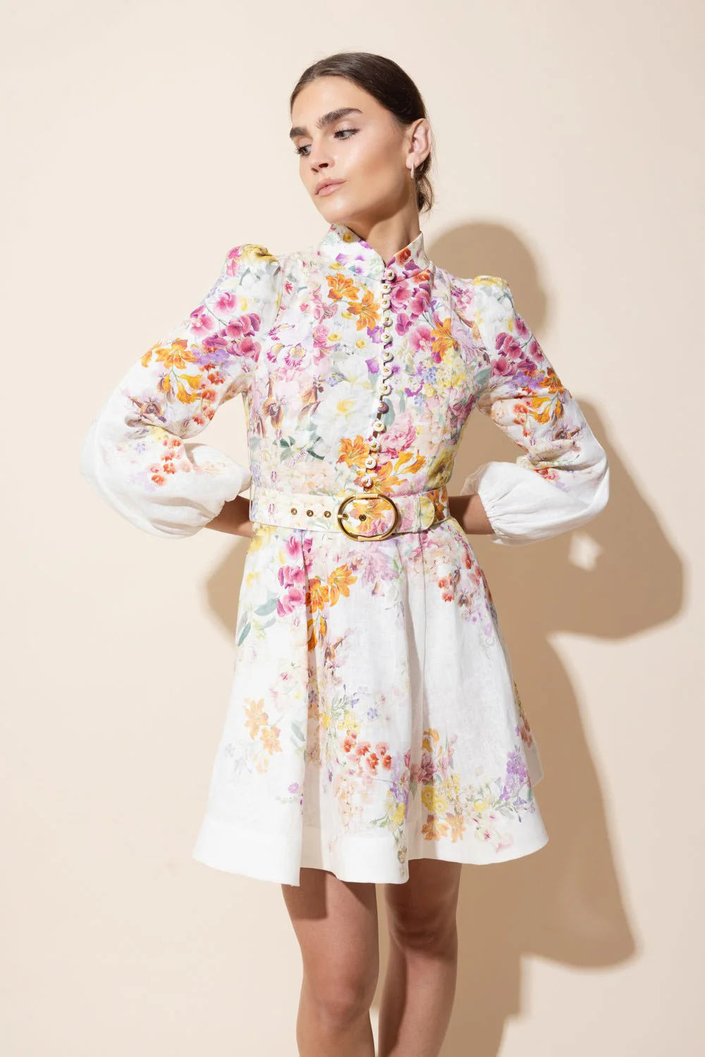 Natura Buttoned Mini Dress - Image 2
