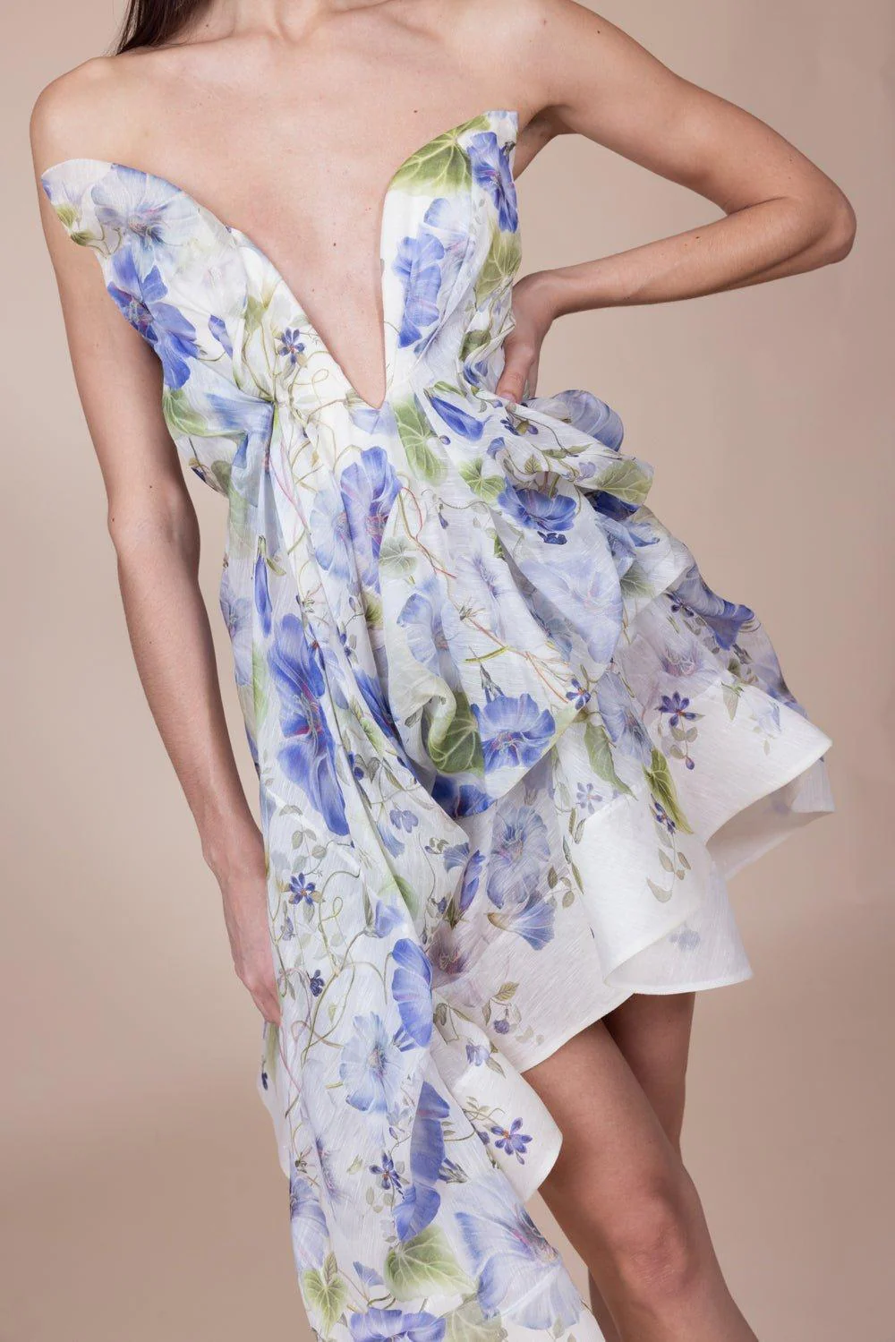Natura Draped Mini Dress - Image 3