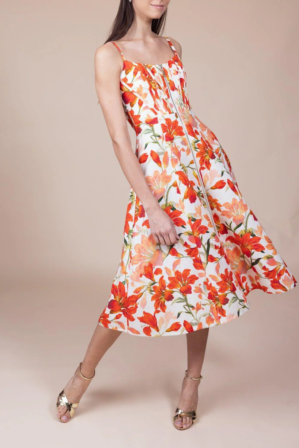 Tranquility Zipped Midi Dress - Image 2