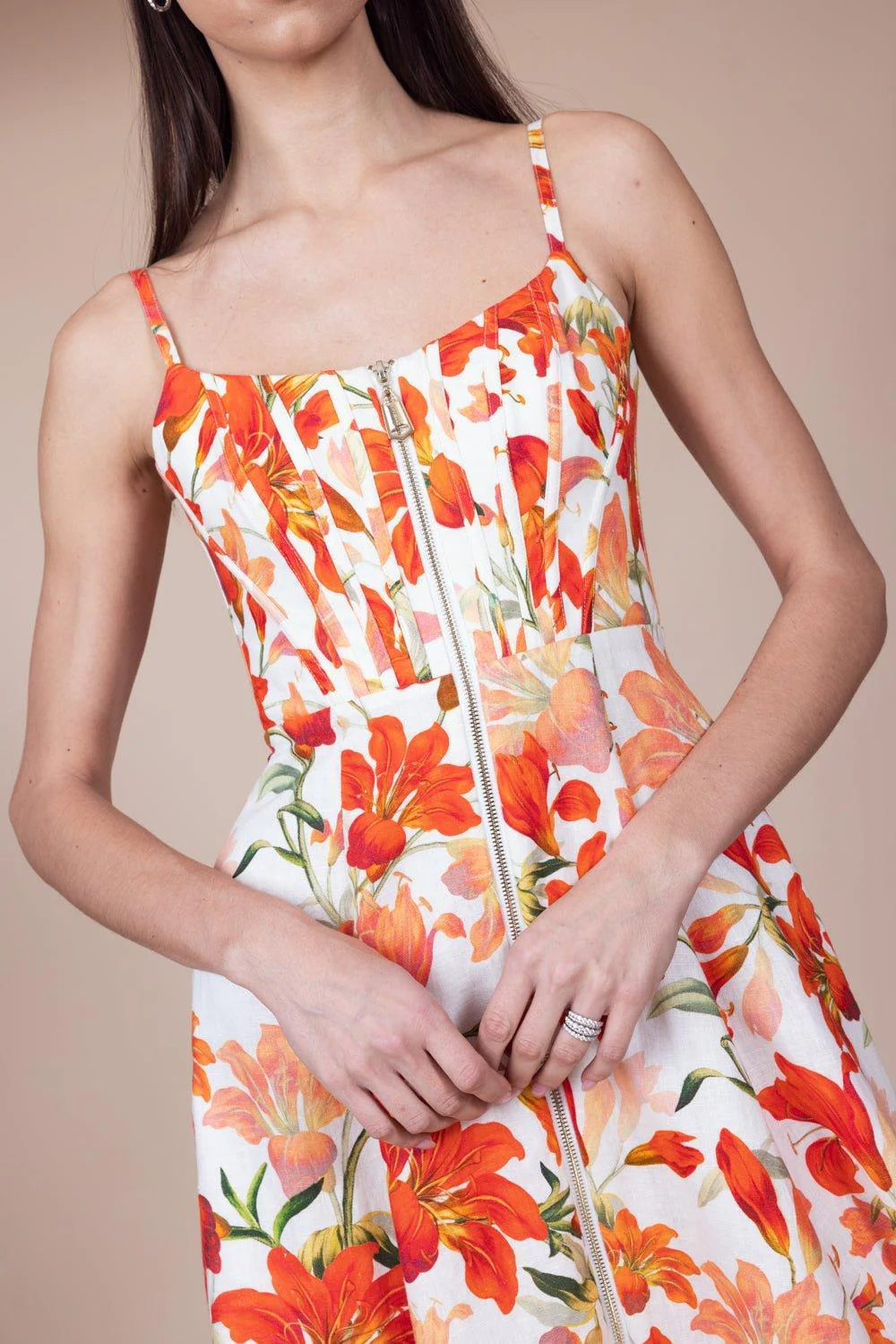Tranquility Zipped Midi Dress - Image 3
