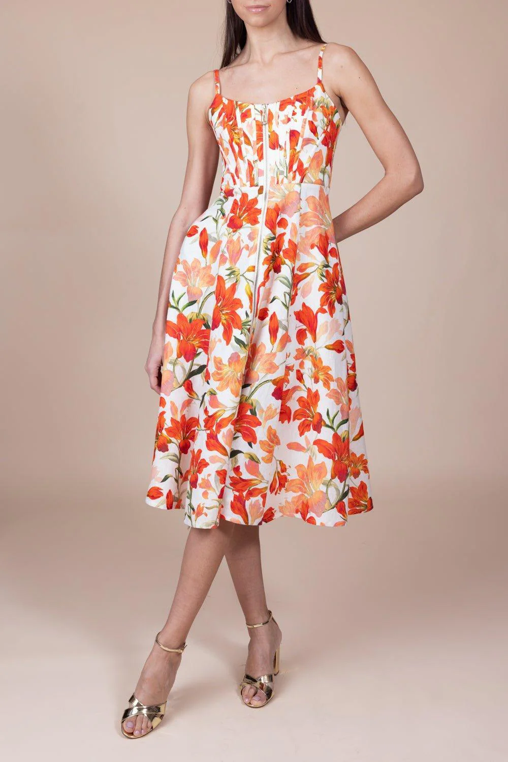 Tranquility Zipped Midi Dress - Image 4