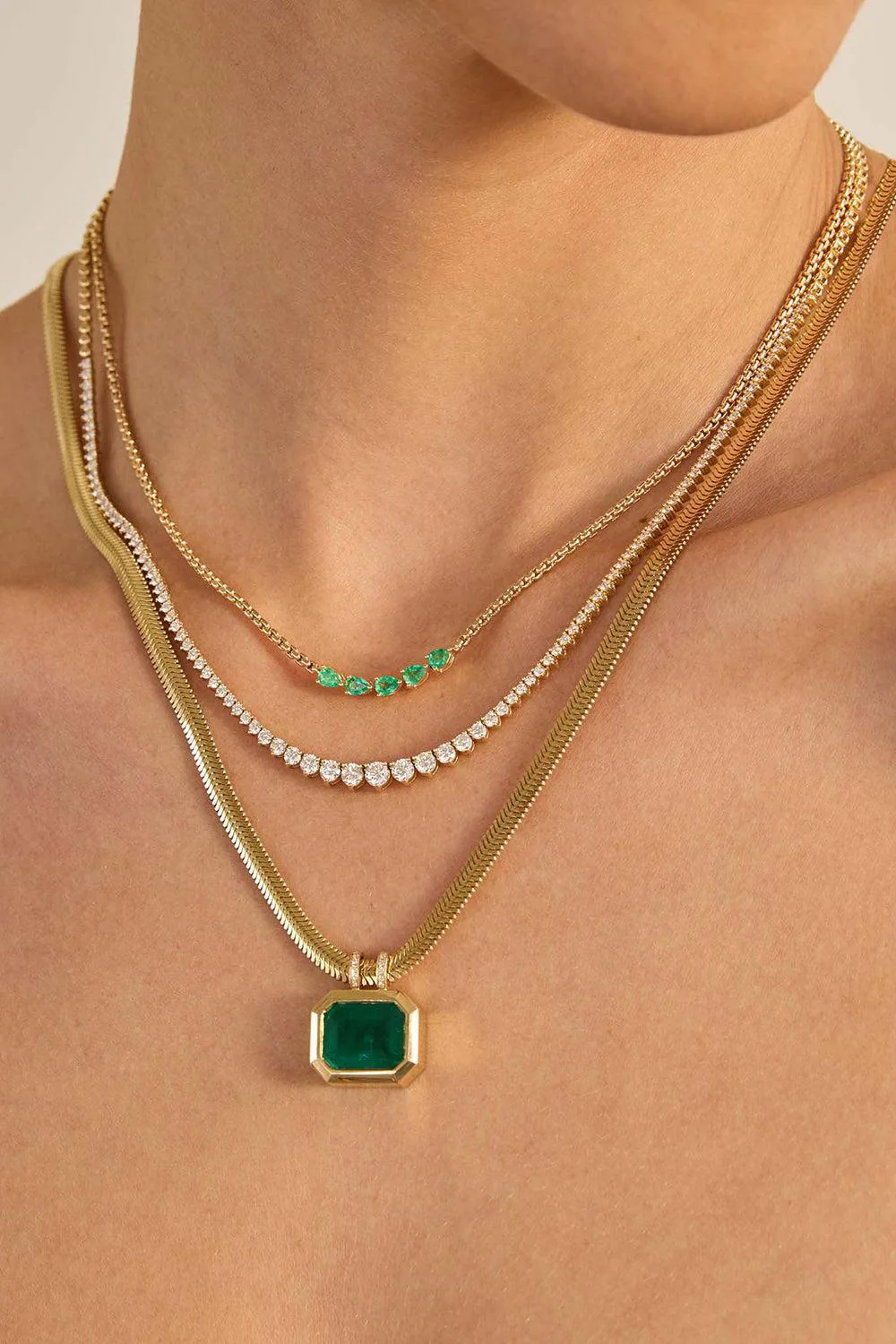 Diamond 3 Prong Tennis Necklace - Image 2
