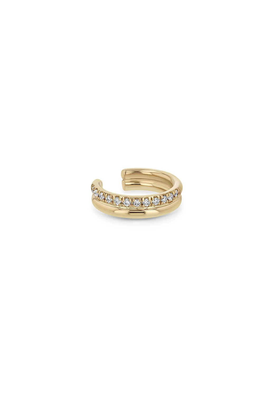 Diamond Double Band Ear Cuff