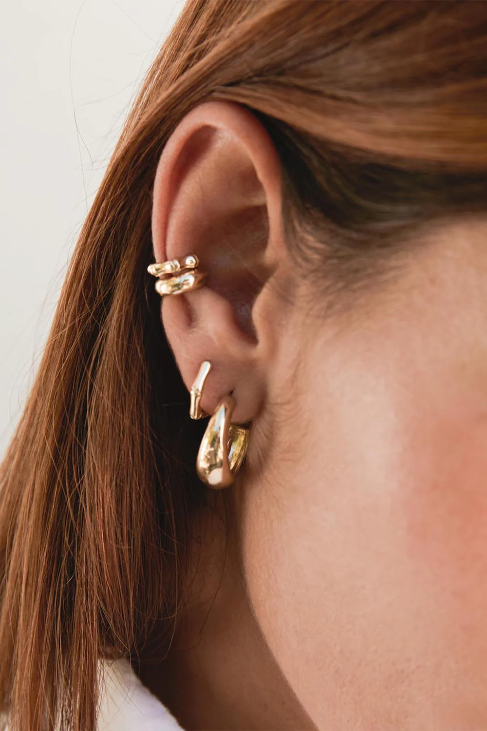 Half Round Chubby Ear Cuff - Image 2