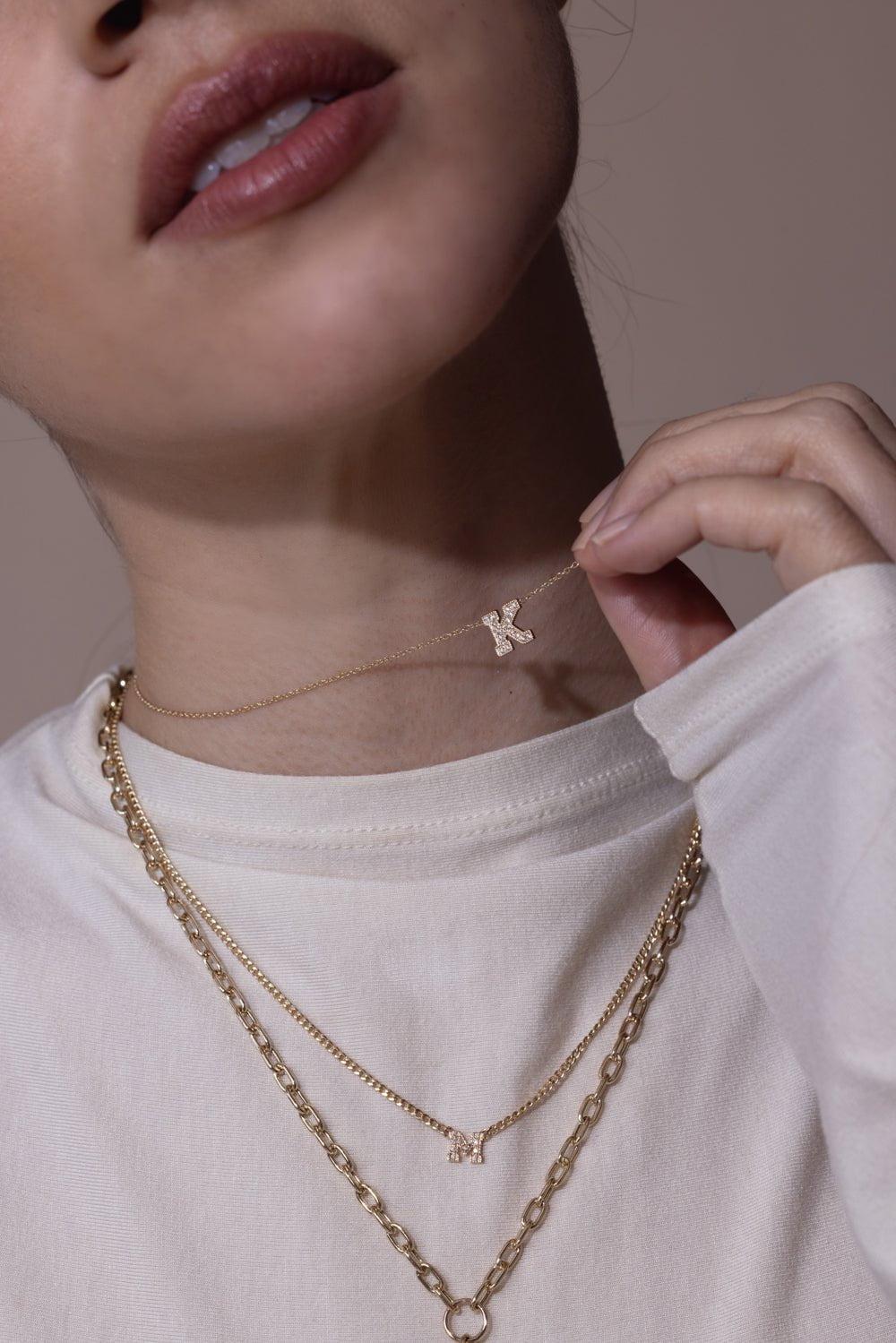 Large Initial Necklace - Image 2