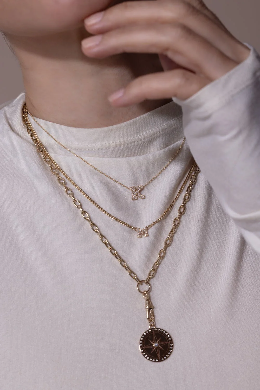 Large Initial Necklace - Image 3