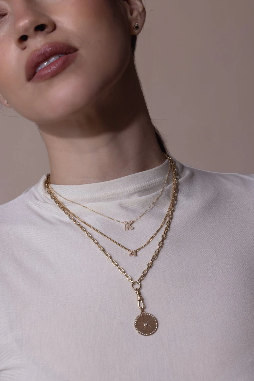 Large Initial Necklace - Image 4