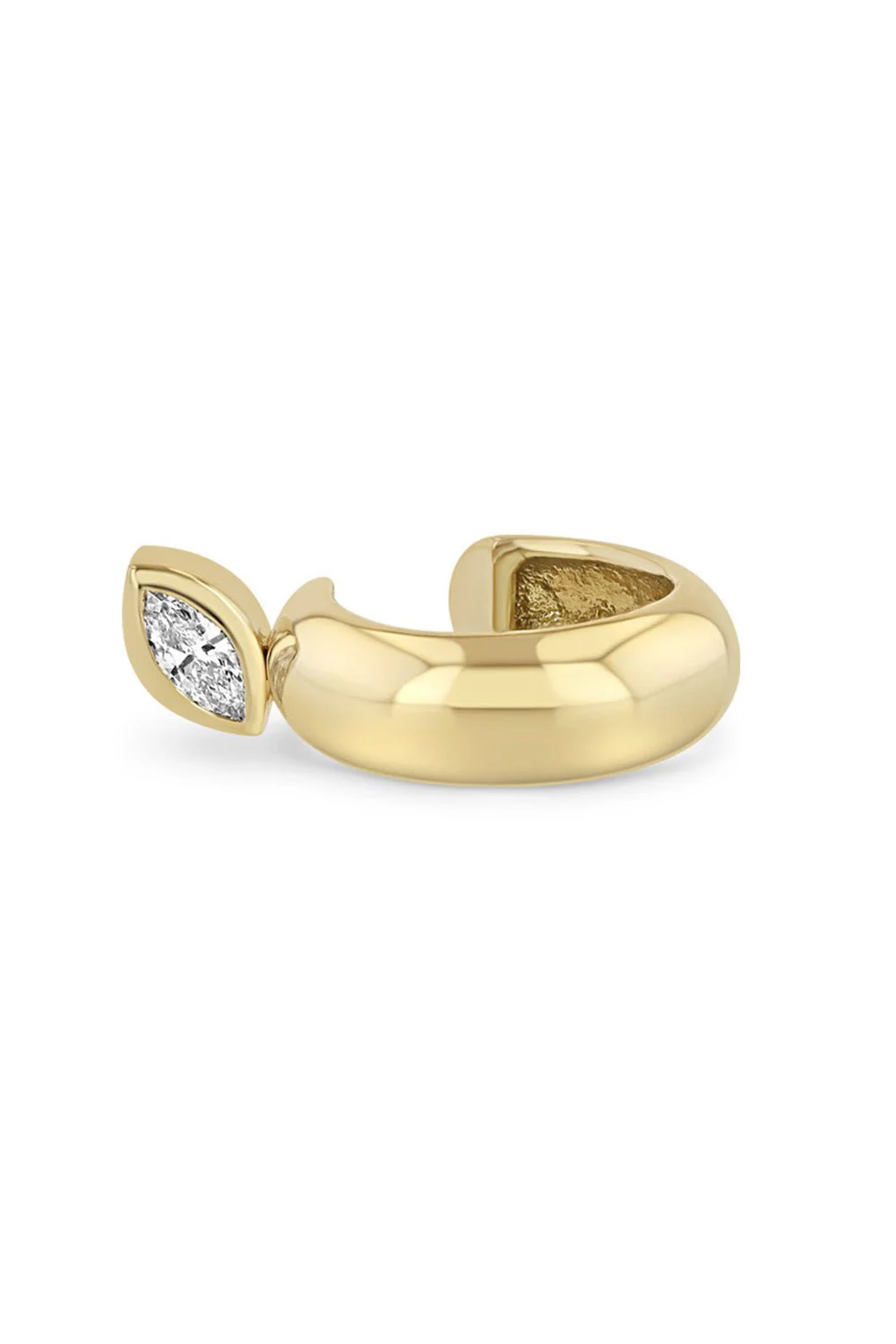 Marquise Diamond Chubby Ear Cuff